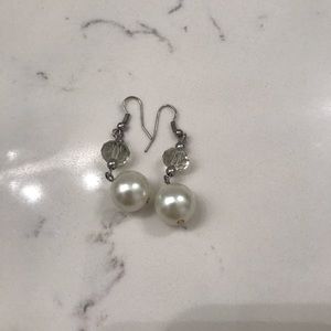 Women’s linear earrings.